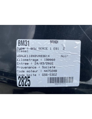 Bouton de demarrage BMW SERIE 1 E81 Diesel