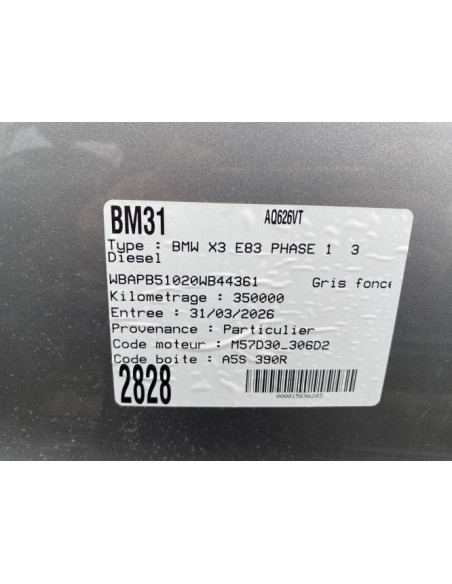 Porte arriere droit BMW X3 E83 PHASE 1 Diesel