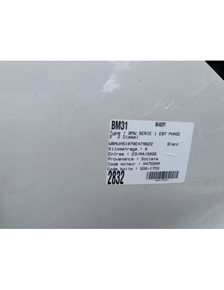 Volant BMW SERIE 1 E87 PHASE 2 Diesel