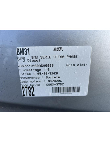 Tuyau hydraulique de direction assistee BMW SERIE 3 E90 PHASE 2 Diesel