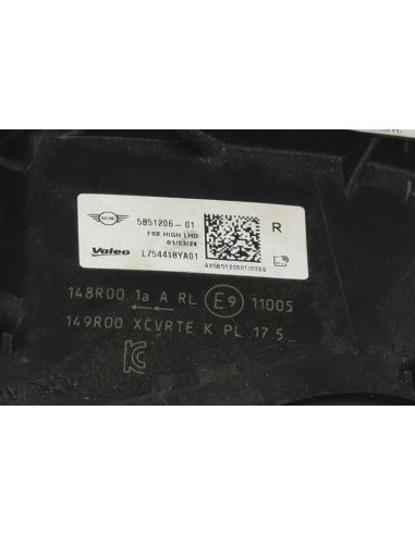Optique avant principal droit (feux)(phare) MINI MINI F67 CABRIOLET 