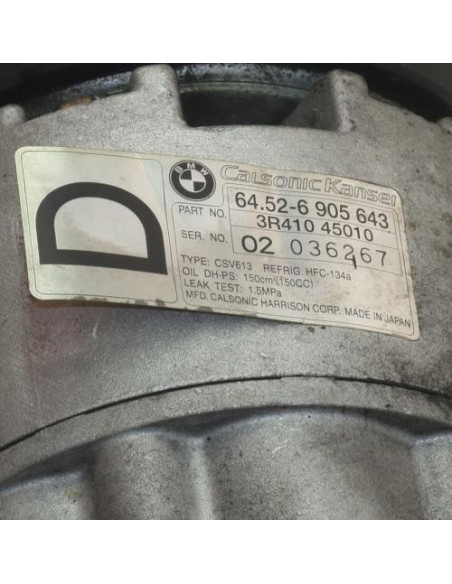 Compresseur clim BMW SERIE 3 E46 PHASE 2 Diesel