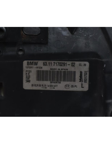 Optique avant principal gauche (feux)(phare) BMW SERIE 1 E81 Diesel
