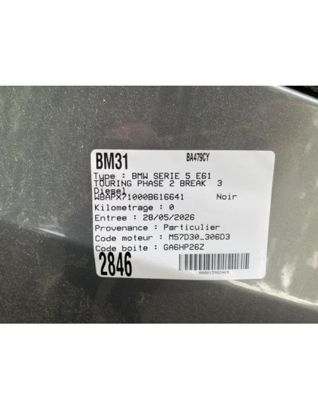 Interrupteur de leve vitre arriere gauche BMW SERIE 5 E61 TOURING PHASE 2 BREAK Diesel