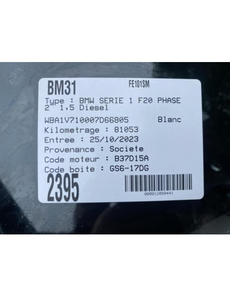 Verin de capot BMW SERIE 1 F20 PHASE 2 Diesel
