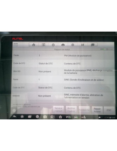 Verin de capot BMW SERIE 7 E65 PHASE 2 Diesel