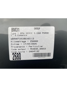 Anti brouillard droit (feux) BMW SERIE 5 E60 PHASE 1 Essence