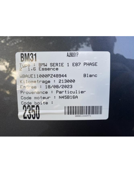 Joint de porte avant droite BMW SERIE 1 E87 PHASE 2 Essence