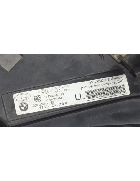 Optique avant principal droit (feux)(phare) BMW SERIE 3 E90 PHASE 2 Diesel