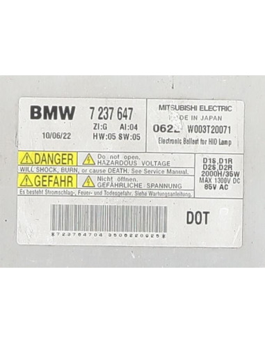 Boitier xenon BMW SERIE 5 F10 PHASE 1 Diesel
