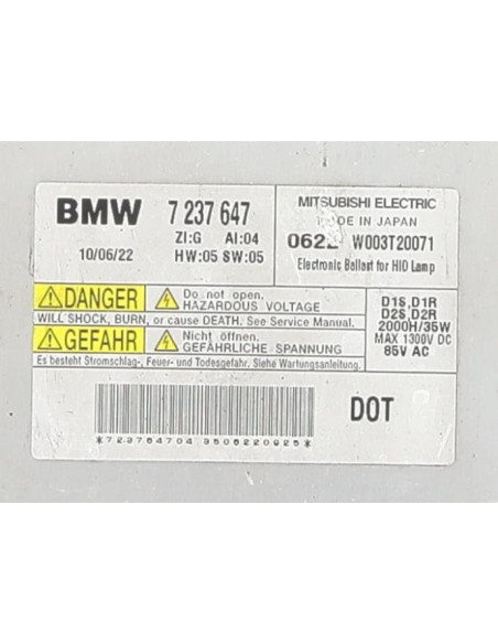 Boitier xenon BMW SERIE 5 F10 PHASE 1 Diesel