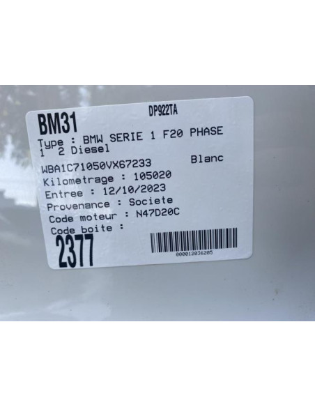 Serrure de capot BMW SERIE 1 F20 PHASE 1 Diesel
