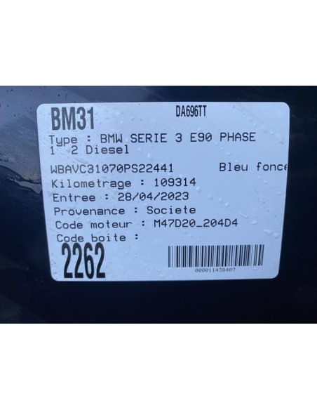 Feu arriere principal droit (feux) BMW SERIE 3 E90 PHASE 1 Diesel