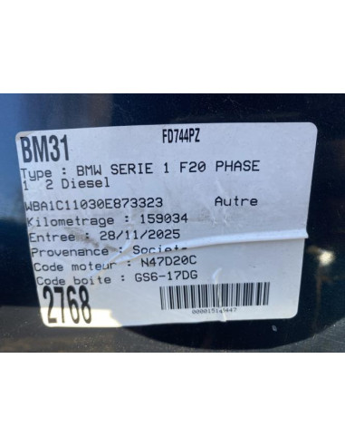 Cardan arriere gauche (transmission) BMW SERIE 1 F20 PHASE 1 Diesel