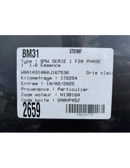 Feu arriere stop central BMW SERIE 1 F20 PHASE 1 Essence
