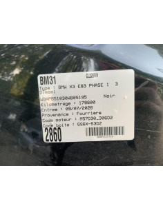 Cache moteur  BMW X3 E83 PHASE 1 Diesel