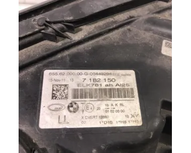 Optique avant principal droit (feux)(phare) BMW SERIE 7 F02/F04 LIMOUSINE PHASE 1 