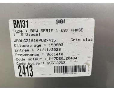 Batterie BMW SERIE 1 E87 PHASE 1 Diesel