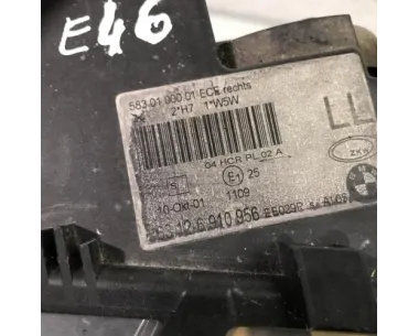 Optique avant principal droit (feux)(phare) BMW SERIE 3 E46 TOURING PHASE 2 BREAK Diesel