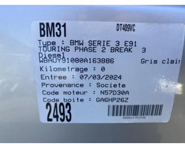 Amortisseur arriere droit BMW SERIE 3 E91 TOURING PHASE 2 BREAK Diesel