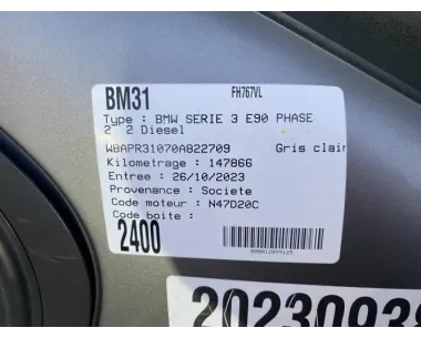 Aerateur tableau de bord BMW SERIE 3 E90 PHASE 2 Diesel