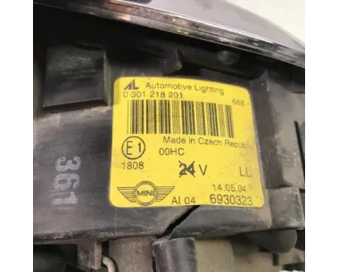 Optique avant principal gauche (feux)(phare) MINI MINI 1 R52 CABRIOLET Essence
