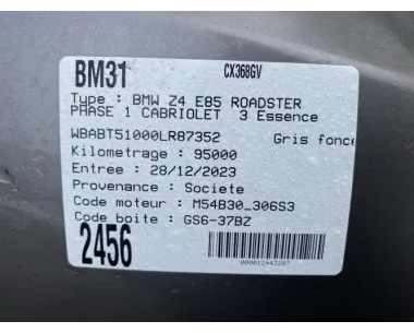 Pompe à vide BMW Z4 E85 ROADSTER PHASE 1 CABRIOLET Essence